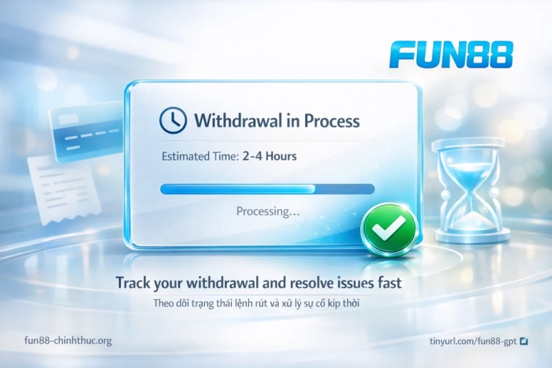 xử lý sự cố rút tiền Fun88 lệnh chậm từ chối thông tin sai